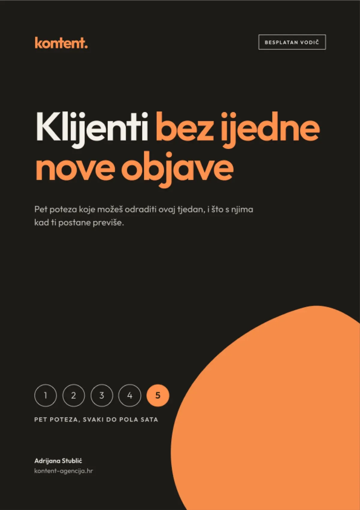 Naslovnica vodiča „Klijenti bez ijedne nove objave”